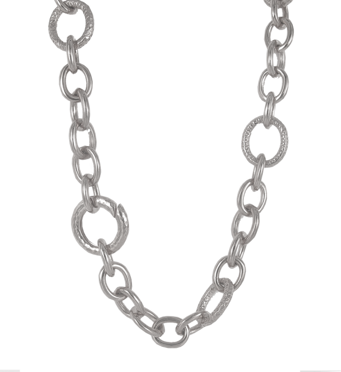Sterling Silver Capture Links Necklace - Monica Vinader