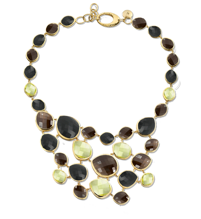 Gold Vermeil Nugget Bib - Monica Vinader