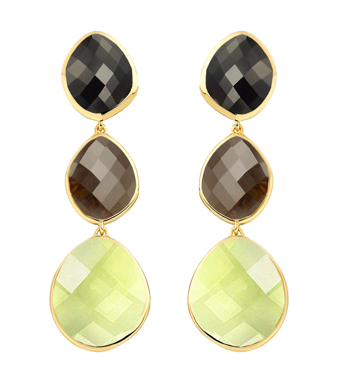 Gold Vermeil Nugget Cocktail Earrings - Monica Vinader