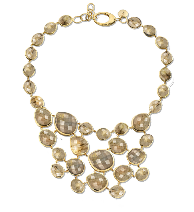 Gold Vermeil Nugget Bib - Monica Vinader