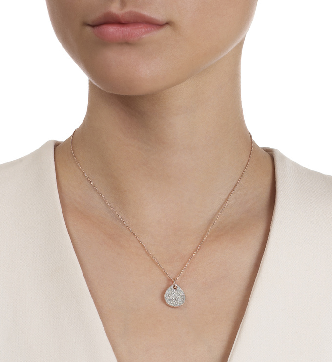 Rose Gold Vermeil Alma Pendant - Diamond