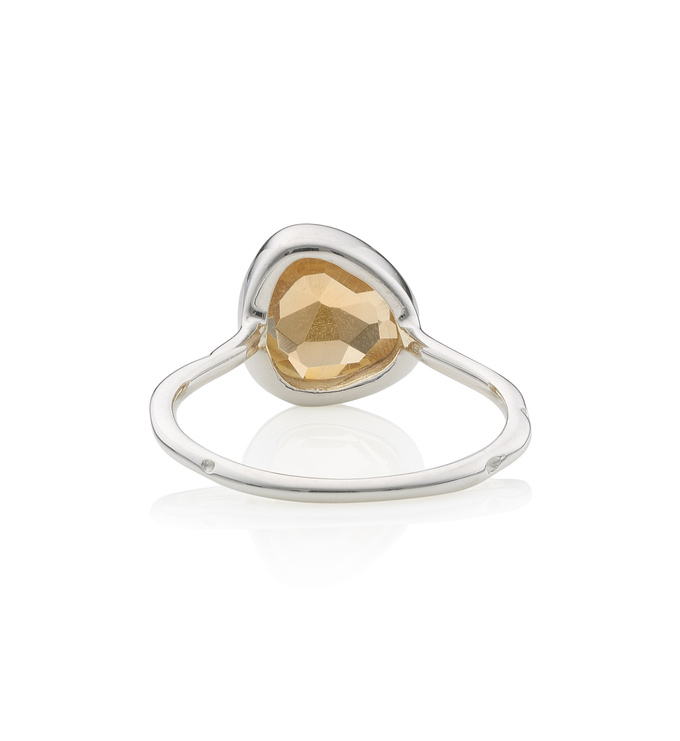Siren Stacking Ring - Citrine Back