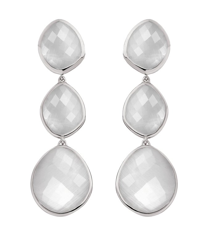 Sterling Silver Nugget Cocktail Earrings - Monica Vinader