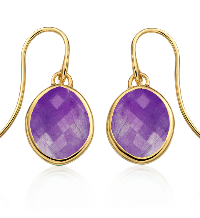 Gold Vermeil Small Nugget Earrings - Monica Vinader