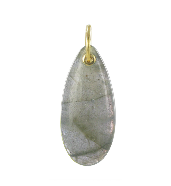 Gold Vermeil Almond Pendant Charm - Monica Vinader