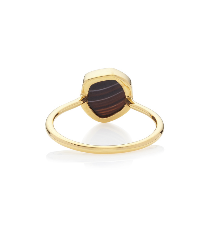 Atlantis Gem Mini Stacking Ring in 18ct Gold Vermeil On Sterling Silver ...