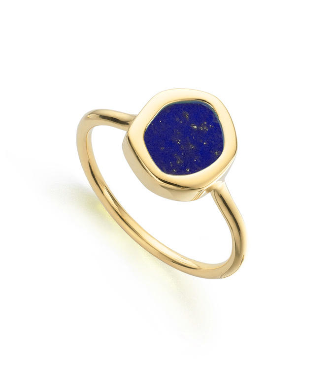Atlantis Gem Mini Stacking Ring in 18ct Gold Vermeil On Sterling Silver ...