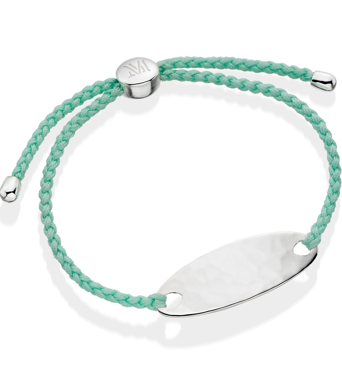 Sterling Silver Bali Friendship Bracelet - Mint - Mint - Monica Vinader