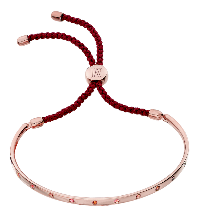 Rose Gold Vermeil Fiji Gem Bracelet - Wine - Passion - Monica Vinader