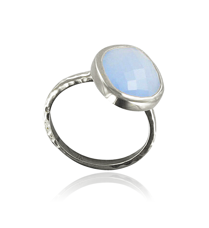 Sterling Silver Nugget Ring - Small - No Stone - Monica Vinader