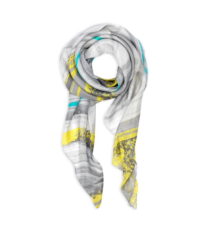 Agate Print Silk Scarf - Small - Pop - Monica Vinader