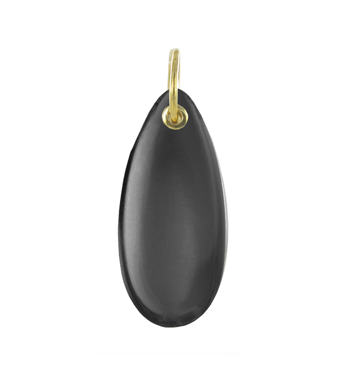 Gold Vermeil Almond Pendant Charm - Monica Vinader