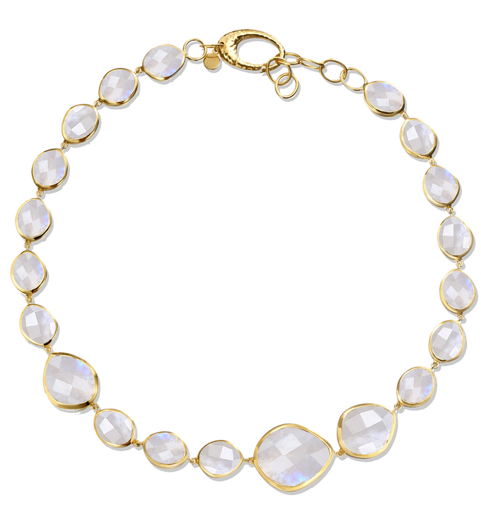 Gold Vermeil Nugget link Necklace - Monica Vinader