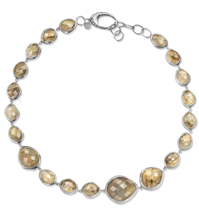 Sterling Silver Nugget link Necklace - Monica Vinader