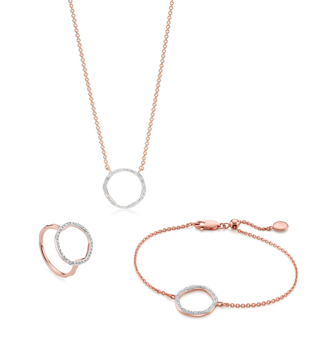 Riva Circle Diamond Set - Monica Vinader