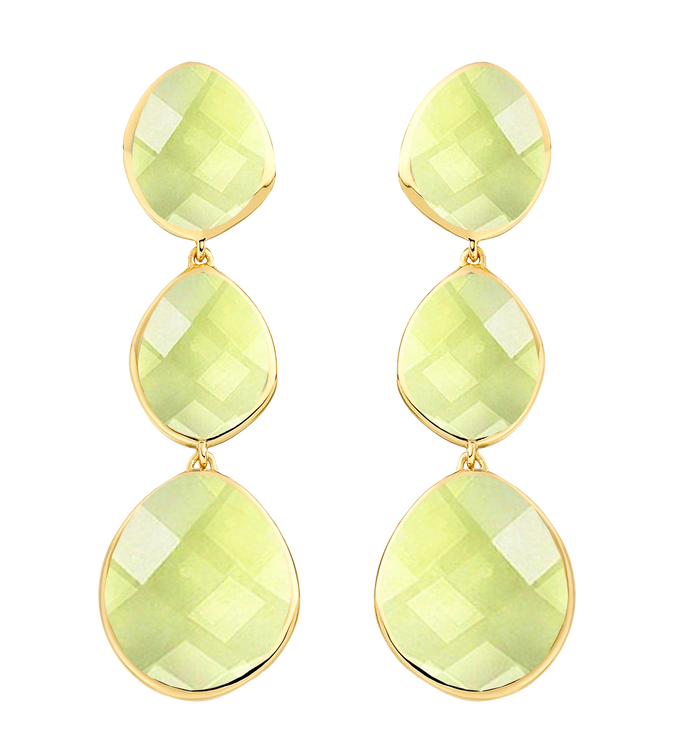Gold Vermeil Nugget Cocktail Earrings - Monica Vinader