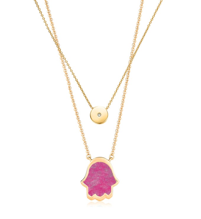 Atlantis and Linear Solo Necklace Set - Monica Vinader