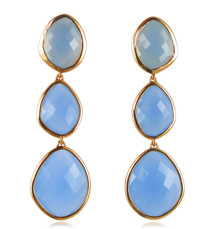 Gold Vermeil Nugget Cocktail Earrings - No Stone - Monica Vinader