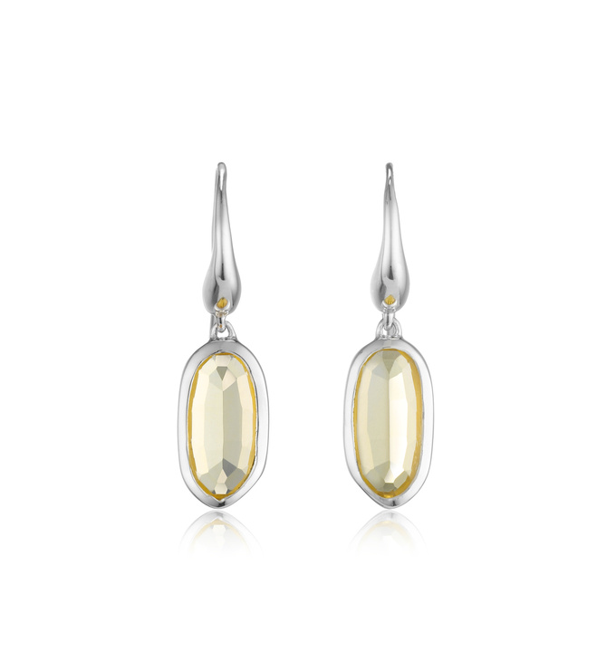 Vega Drop Earrings - Citrine