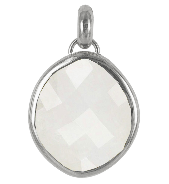 Sterling Silver Nugget Large Pendant Charm - Monica Vinader