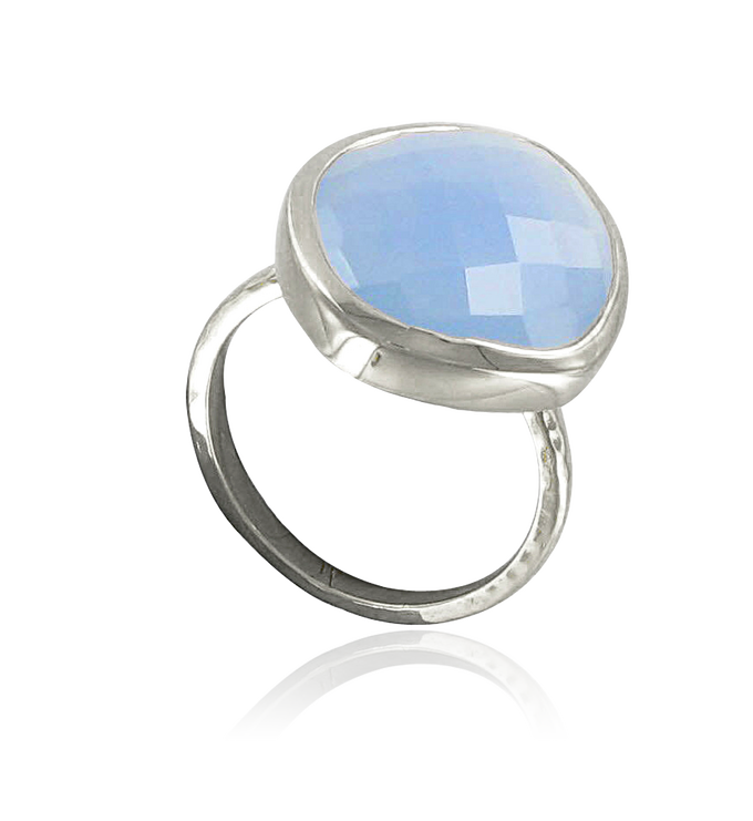 Sterling Silver Nugget Ring - Large - No Stone - Monica Vinader