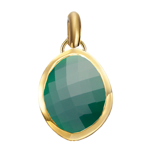 Gold Vermeil Nugget Small Pendant Charm - Monica Vinader
