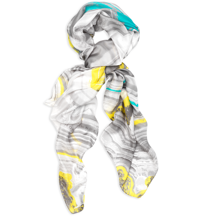 Agate Print Silk Scarf - Large - Pop - Monica Vinader