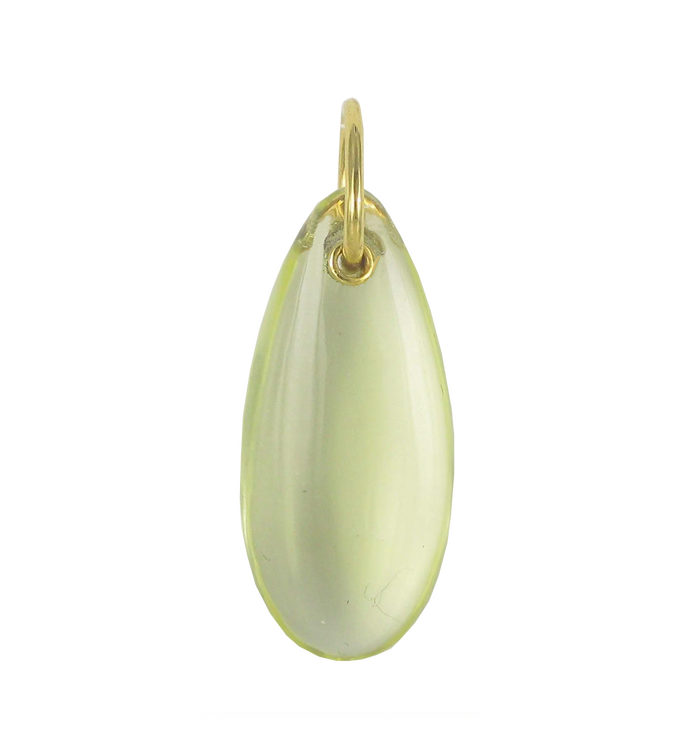 Gold Vermeil Almond Pendant Charm - Monica Vinader
