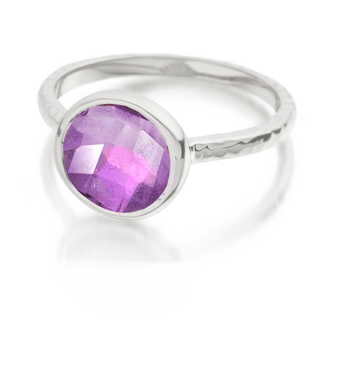 Sterling Silver Mini Luna Ring - Monica Vinader