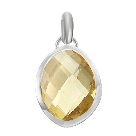 Sterling Silver Nugget Small Pendant Charm - Monica Vinader