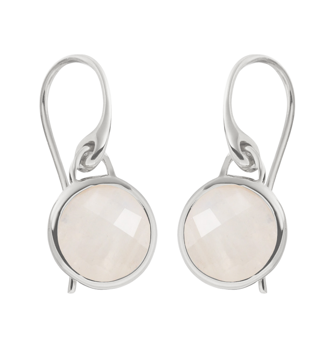 Sterling Silver Mini Luna Earrings - Monica Vinader