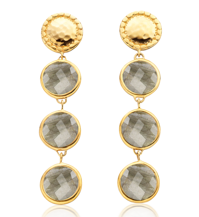 Gold Vermeil Mini Luna Drops - Monica Vinader