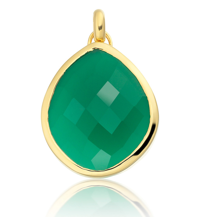 Gold Vermeil Nugget Large Pendant Charm - Monica Vinader