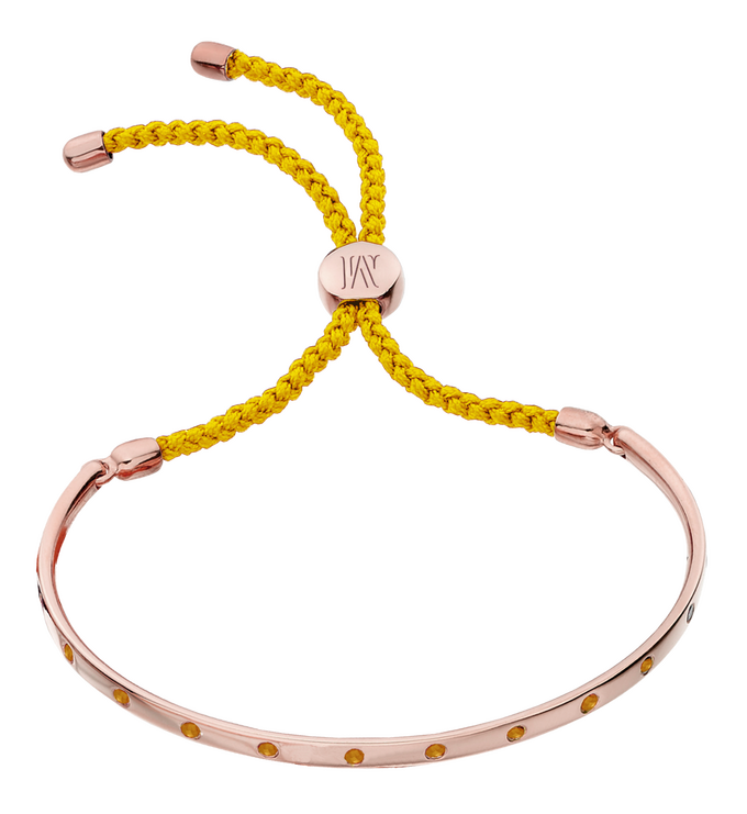 Rose Gold Vermeil Fiji Gem Bracelet - Orange - Joy - Monica Vinader