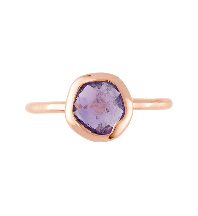 Riva Stacking Ring in 18ct Rose Gold Vermeil On Sterling Silver and ...