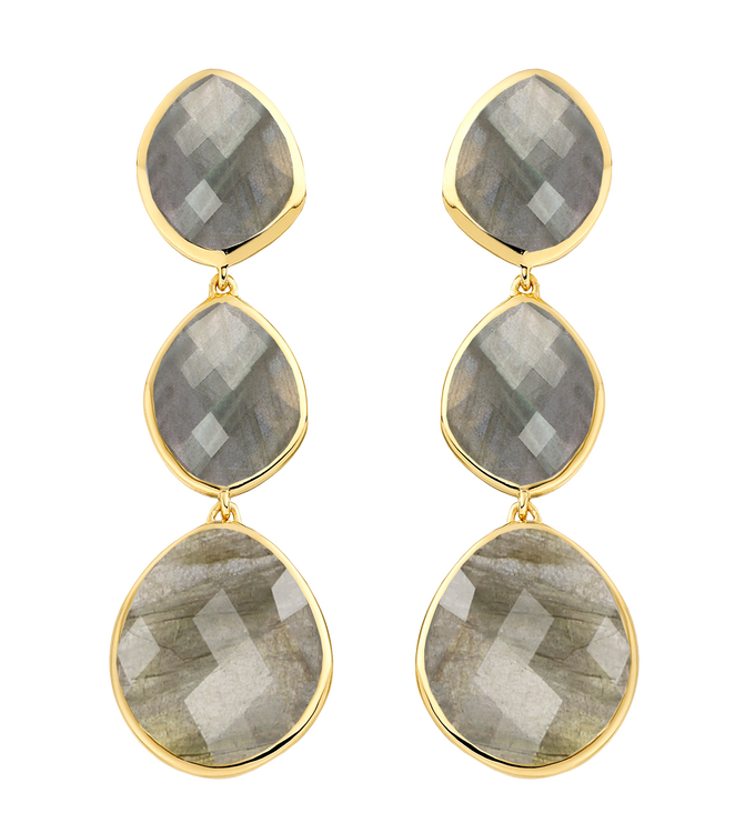 Gold Vermeil Nugget Cocktail Earrings - Monica Vinader