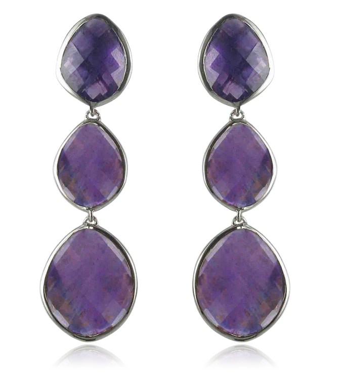Sterling Silver Nugget Cocktail Earrings - Monica Vinader