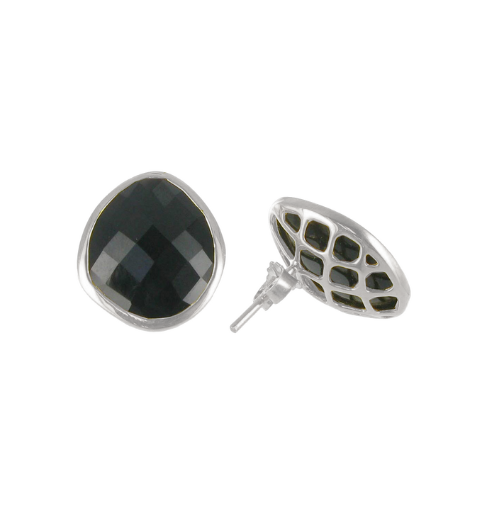 Sterling Silver Nugget Stud Earrings - Monica Vinader