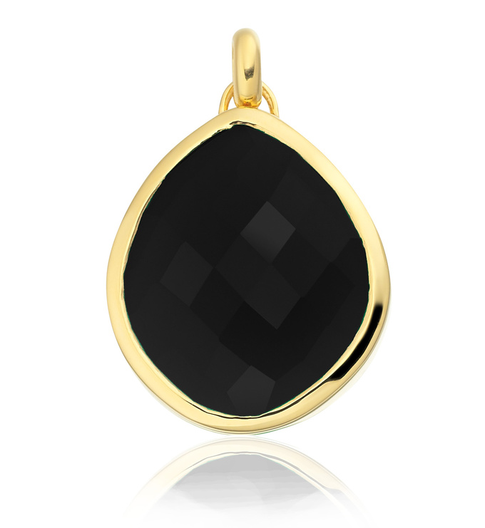 Gold Vermeil Nugget Large Pendant Charm - Monica Vinader