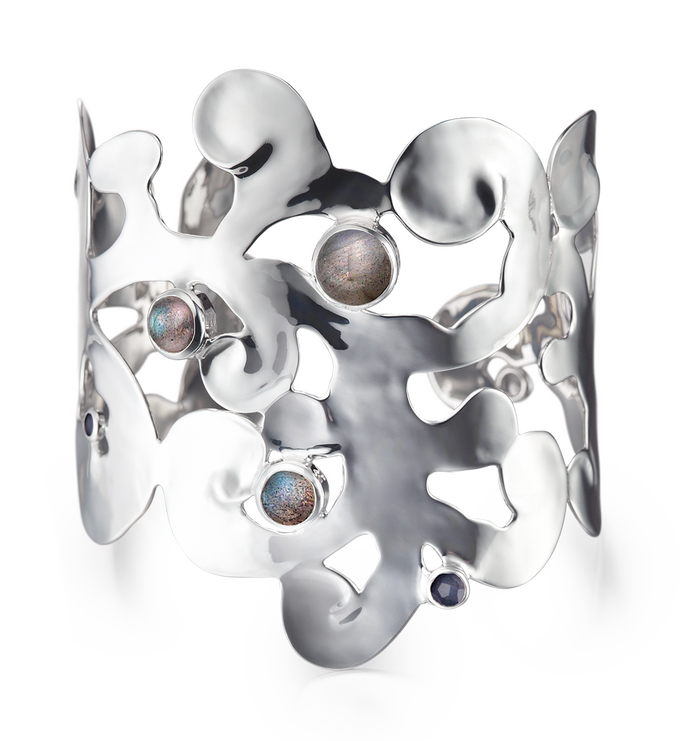 Sterling Silver Lace Cuff - Monica Vinader