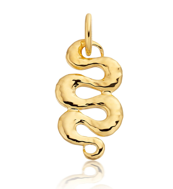 Gold Vermeil Juno Pendant Charm - Monica Vinader