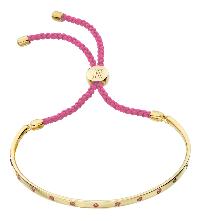 Gold Vermeil Fiji Gem Bracelet - Pink - Serenity - Monica Vinader