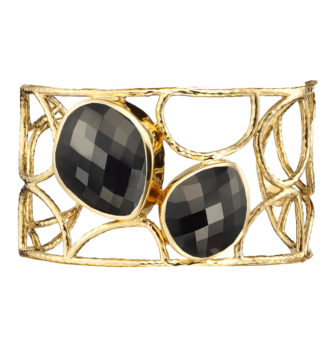 Gold Vermeil Nugget Cuff - Monica Vinader