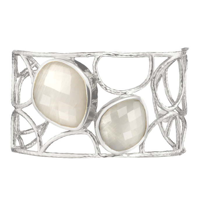 Sterling Silver Nugget Cuff - Monica Vinader