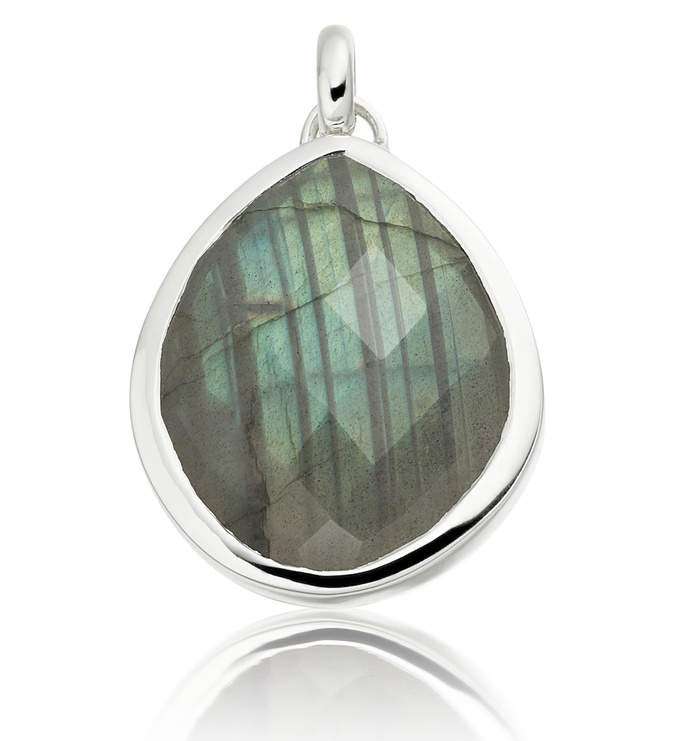 Sterling Silver Nugget Large Pendant Charm - Monica Vinader