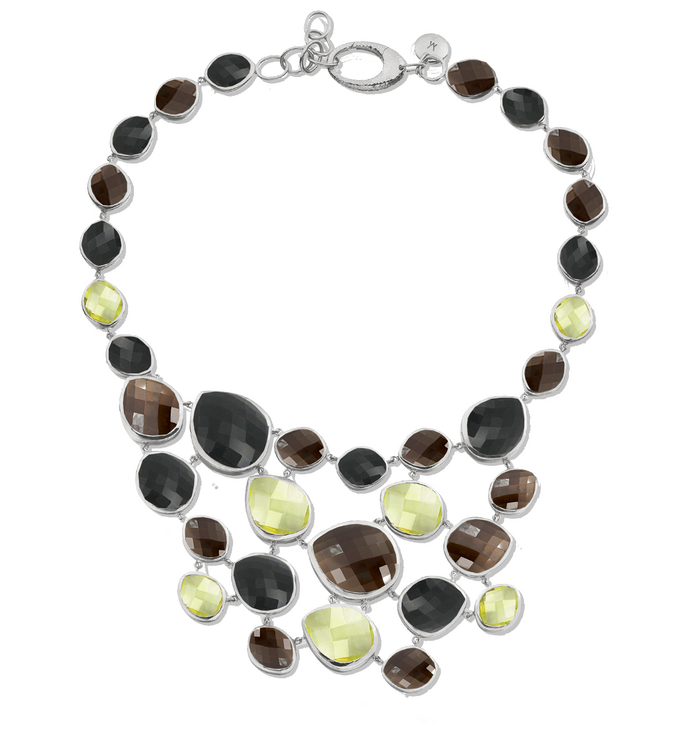 Sterling Silver Nugget Bib - Monica Vinader