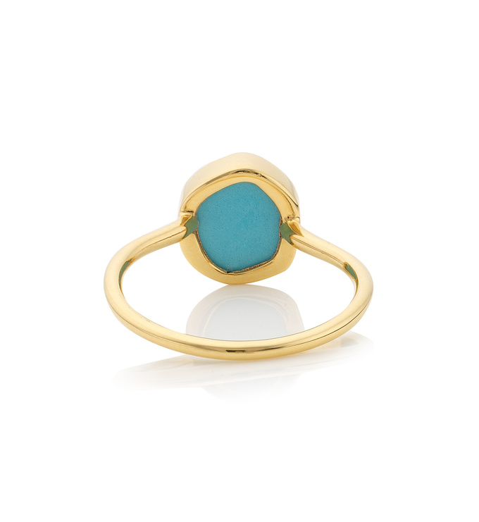 Atlantis Gem Mini Stacking Ring in 18ct Gold Vermeil on Sterling Silver ...