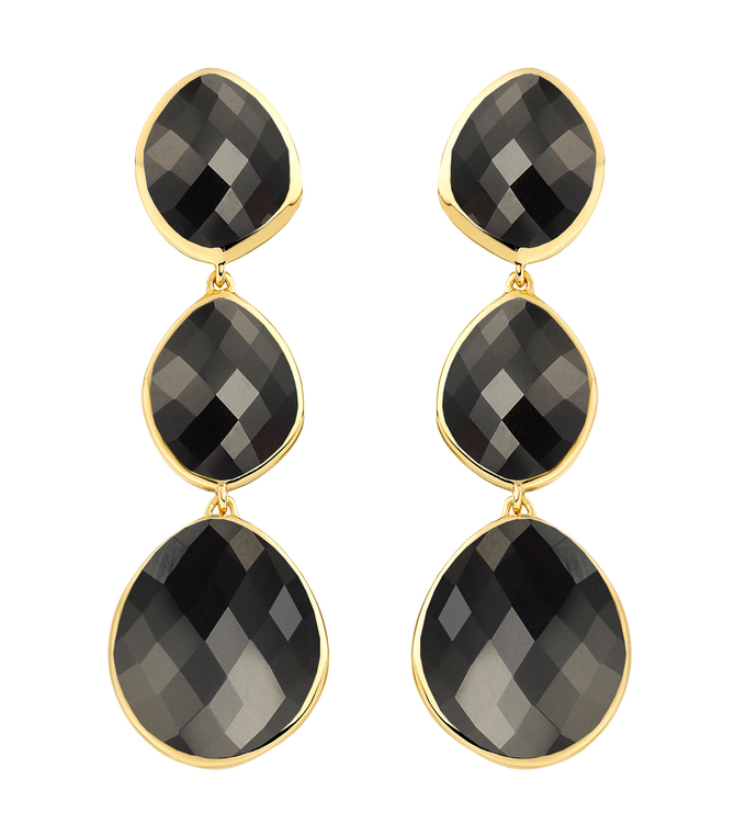 Gold Vermeil Nugget Cocktail Earrings - Monica Vinader