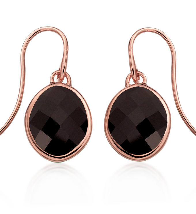 Rose Gold Vermeil Small Nugget Earrings - Monica Vinader