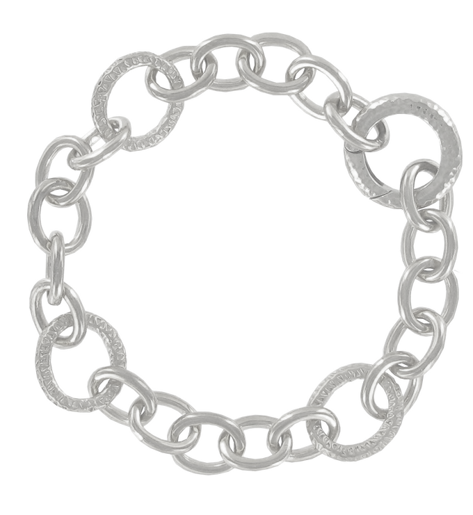 Sterling Silver Capture Links Bracelet - Monica Vinader
